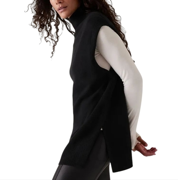 ATHLETA Alpine Tabard Cashmere Blend Sleeveless Sweater - Picture 3 of 15